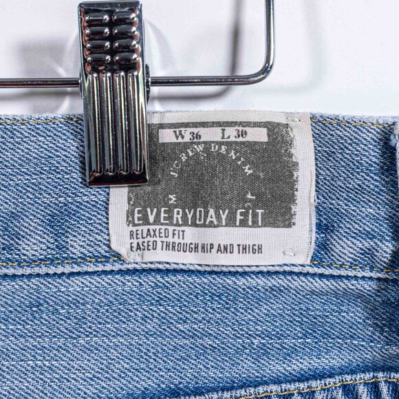 J Crew Baggy Wide Leg Jeans 36 x 30 Y2K Preppy Surf Streetwear Skate - Picture 7 of 10